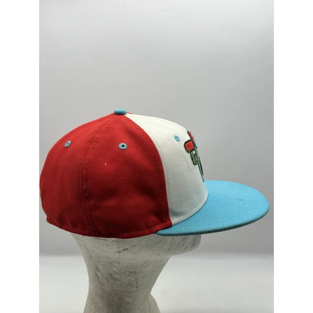 New Era 59FIFTY MiLB Down East Wood Ducks Luchadores Avocado Fitted Hat 7 1/4